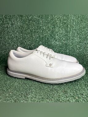 G/FORE Galivanter Men Sz 12 M Golf Shoes White Pebble Leather G FORE - Excellent